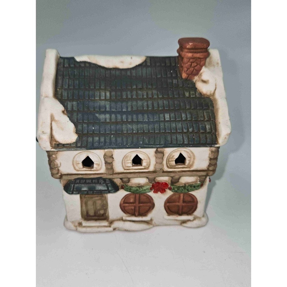 National Rennoc 1992 Multicolor Ceramic Cottage House  Decorative Collectible